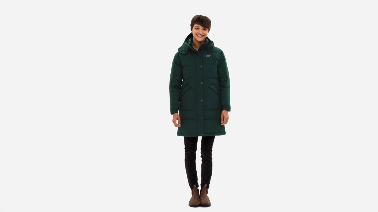 Dámský péřový kabát Patagonia Downdrift Parka nouveau green