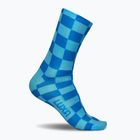 LUXA Čtverce cyklistické ponožky modré LUAMSSQBS