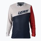Leatt MTB 4.0 Ultraweld pánský cyklistický dres bílý a tmavě modrý 5021120400