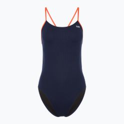 Dámské jednodílné plavky TYR Hexa Cutoutfit navy/orange