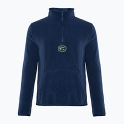 Pánské tričko Nike Swoosh Air Polar Fleece Half Zip Top midnight navy/ volt