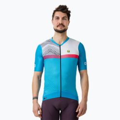Pánský cyklistický dres Alé Zig Zag modrý L23081461