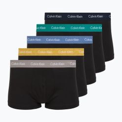 Boxerky Calvin Klein LV00NB4412 Low Rise Trunk 5 pairs of black bodies with driftwood/moonlight