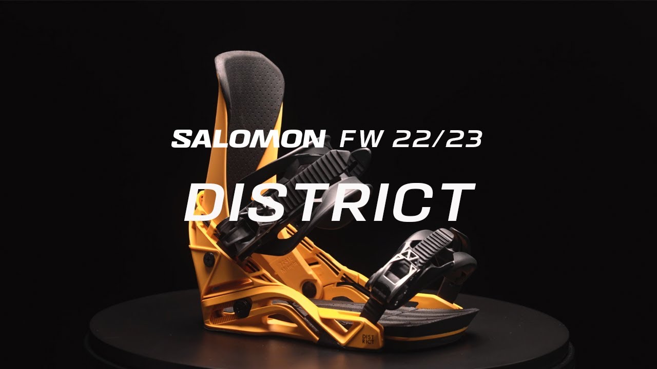 Pánské snowboardové vázání Salomon District černé L41776000