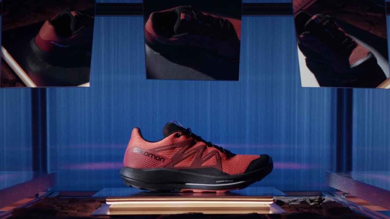 Salomon Speedcross 6 GTX pánské běžecké boty black/red dahlia/poppy red